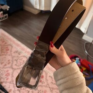 Elegant Dark Brown Belt